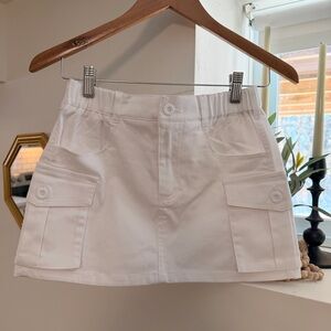White Cargo Skirt - Never Worn